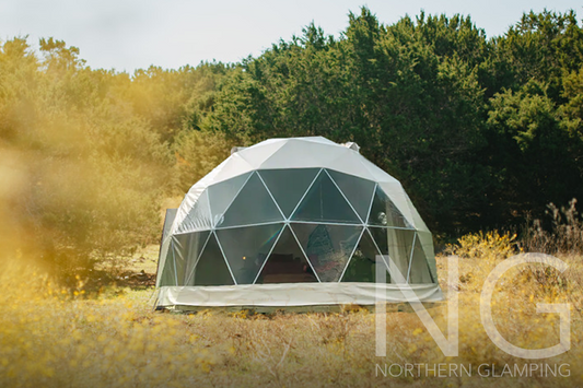 6 meter geodesic glamping dome bundle