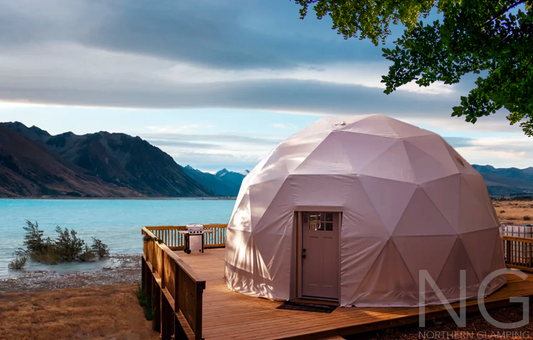 7 meter geodesic glamping dome