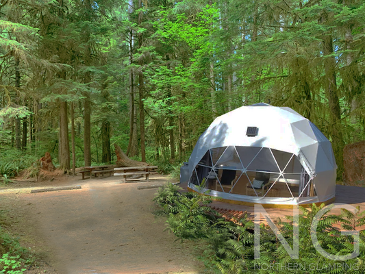 7 meter geodesic glamping dome bundle