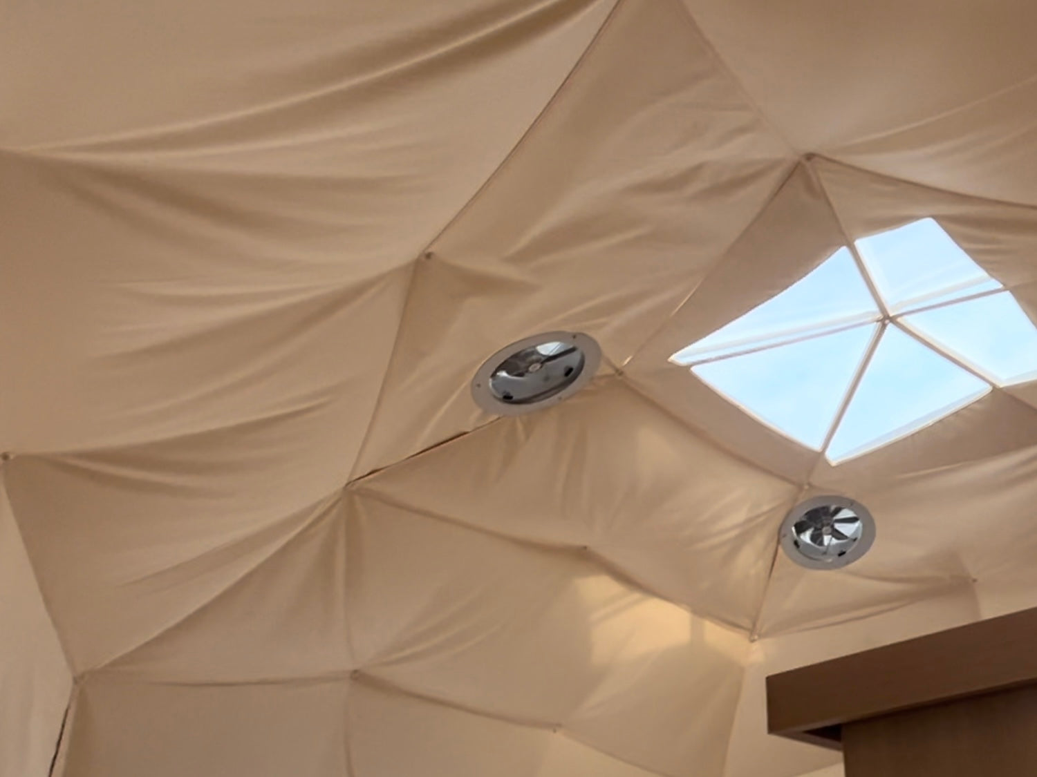 Geodesic glamping dome insulation