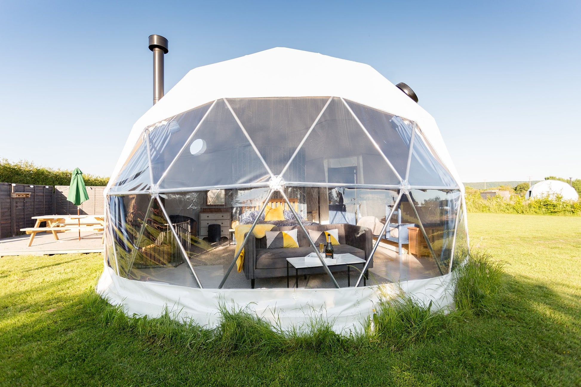 Geodesic glamping dome replacement PVC cover